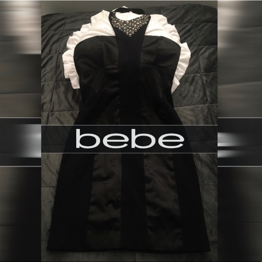 Black bebe Bodycon Dress